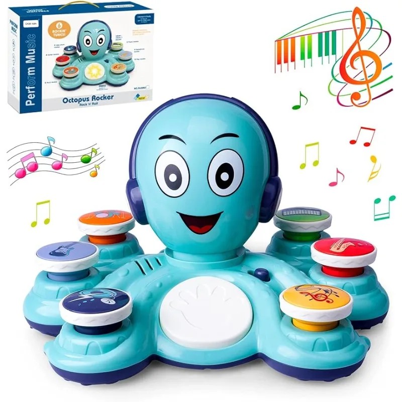 Baby Musical Toys Learning Toys for Toddlers Octopus Music Toys Preschooler Musical Educational