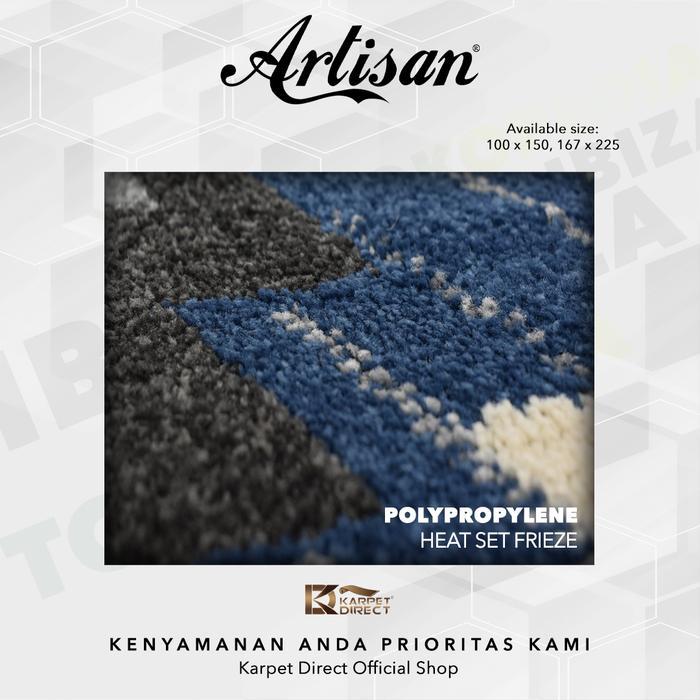 [Karpet Direct] Ibiza Karpet (Biru) 167x225 cm - Kode 45-4613