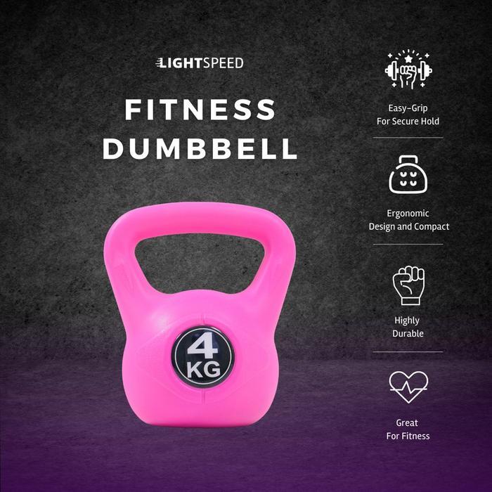 LIGHTSPEED KettleBell 4 KG/Barbell 4 KG/ Dumbell/Barbel / Dumbell 4kg