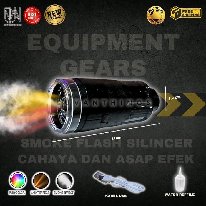 Silincer Asap Aksesoris Muffler Wgb Fire Effect Smoke Gel Blaster Weihui 11Cm