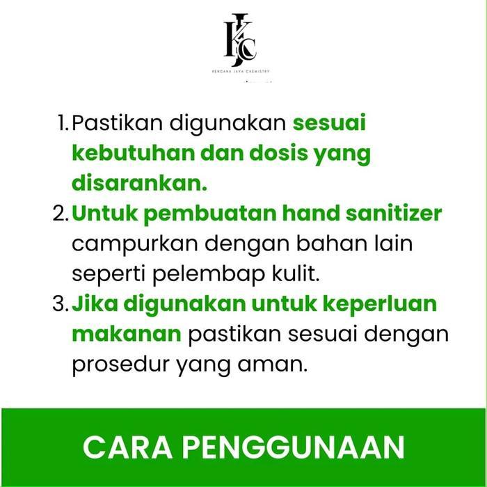 Sedia Alkohol Etanol Food Grade 96% Absolute 96 1 liter