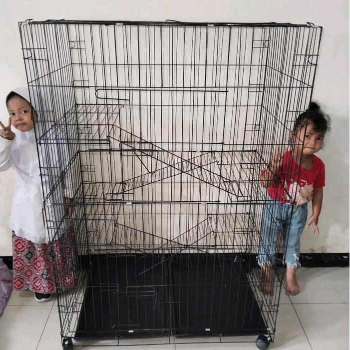 Youthfulyield Kandang Kucing Jumbo 5 Tingkat Ukuran 135X90X60