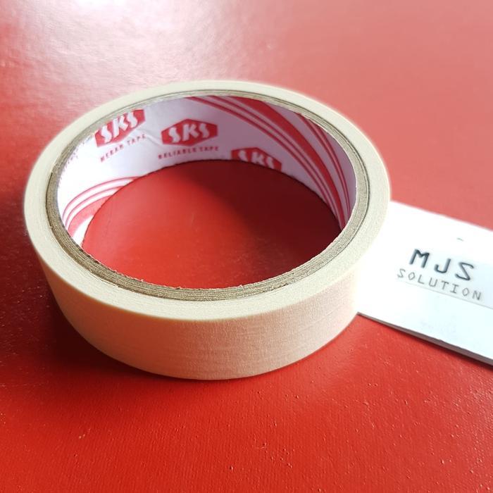 N3W LAKBAN KERTAS 1 INCH SKS MASKING TAPE SOLASI KERTAS ISOLASI CAT