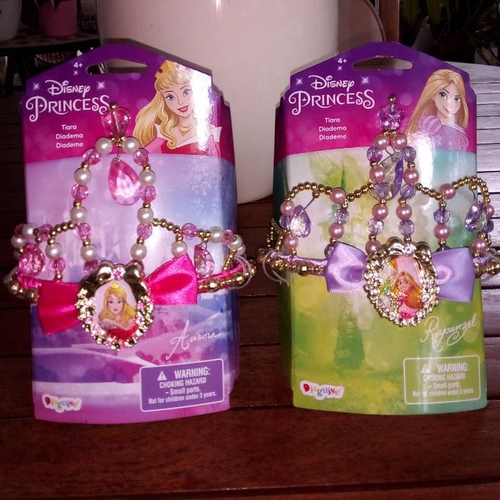 READY Mahkota Tiara Disney Princess Aurora Belle Rapunzel Bando Anak Disney