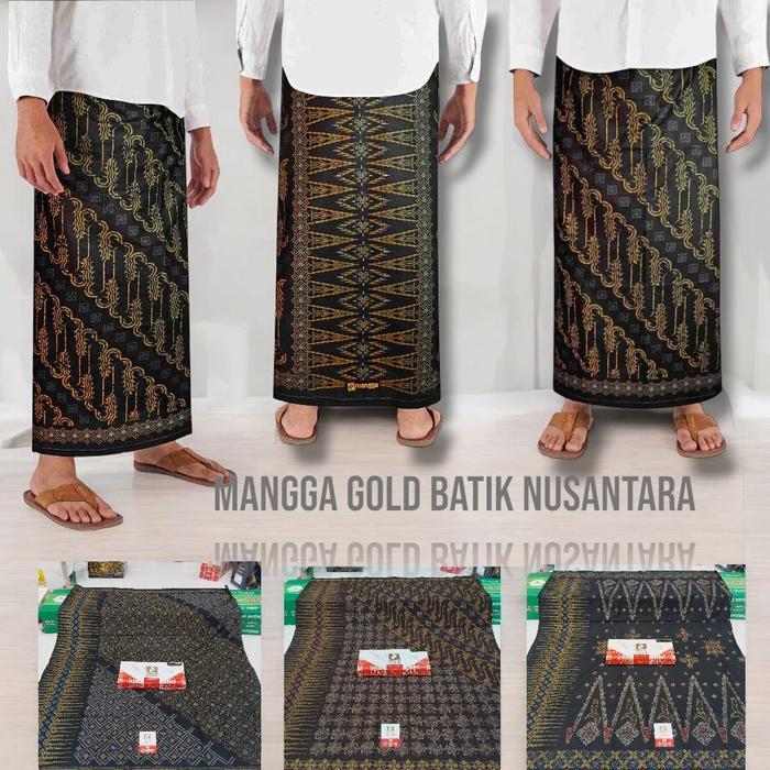 Sarung Mangga Gold Motip Batik Nusantara Motif
