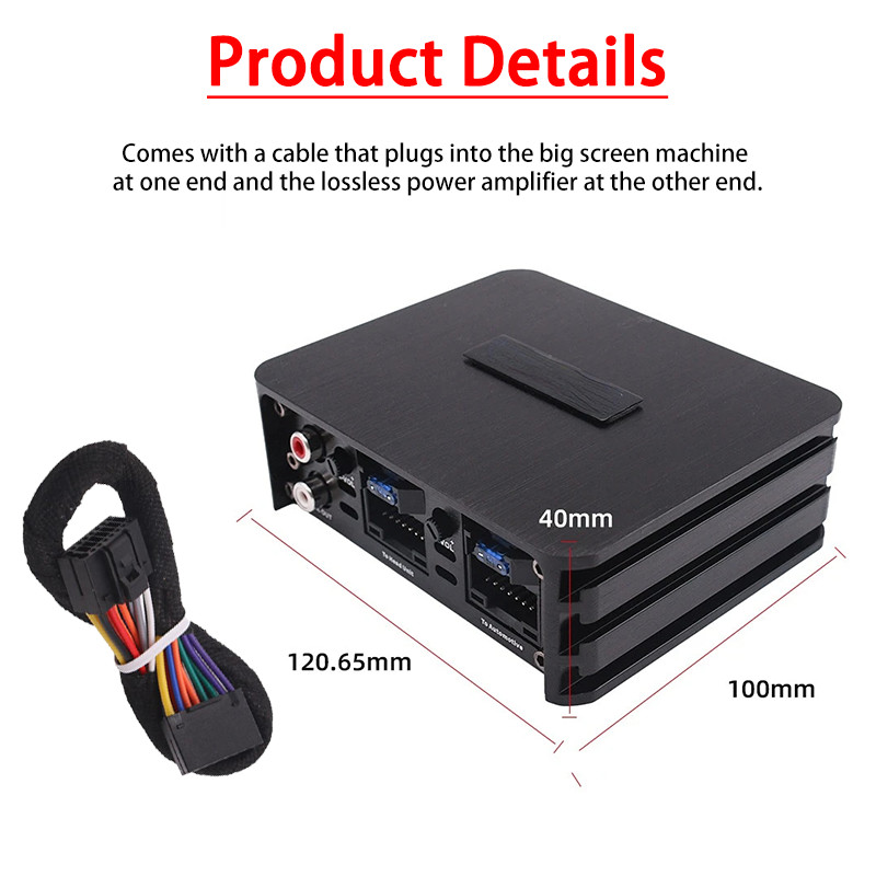 Car Power Amplifier 4*60W Way DSP Car Audio Speaker Amplifier Lossless Audio Processor For Android