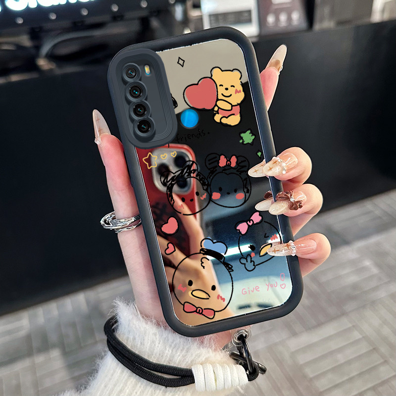 Casing Hp untuk Xiaomi Redmi Note 8 Note 8T Case Casing beruang kartun pola Silikon Softcase Kasing 