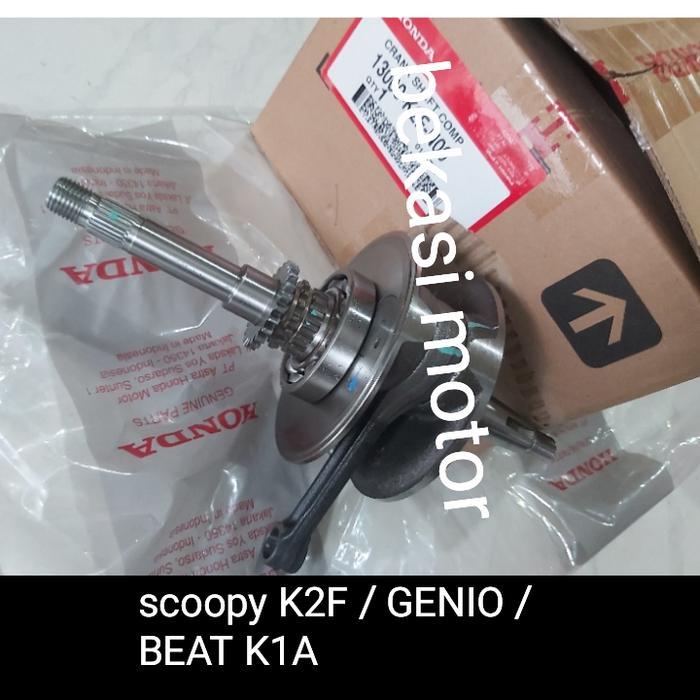 Paling Murah 13000-K2F / K0J / K1A Crank Shaft Kruk As Honda Genio K0J Scoopy K2F Beat Deluxe