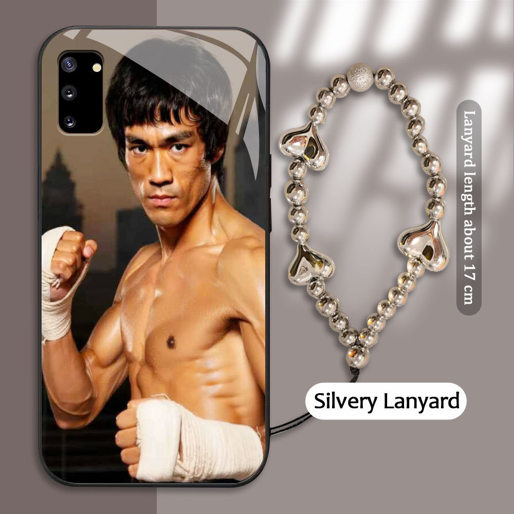 Tempered Glass case For Samsung Galaxy NOTE 9 10 Plus Pro kasing Handphone  Foto Bruce Lee  Casing H