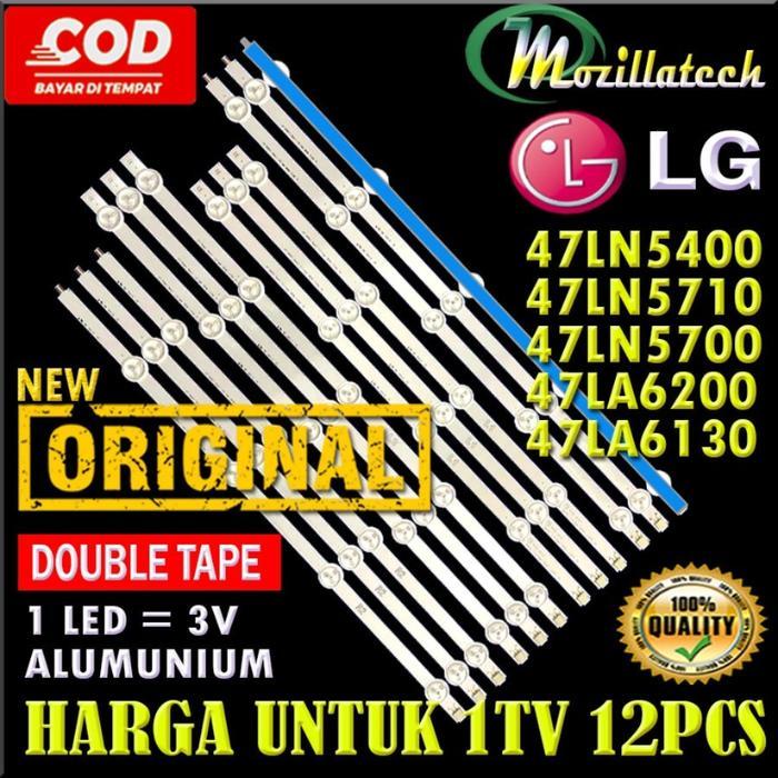 TERLARIS Backlight TV LG 47LN5400 47LN5710 47LN5700 47LA6200 47LA6130 100% Baru Aluminium Free