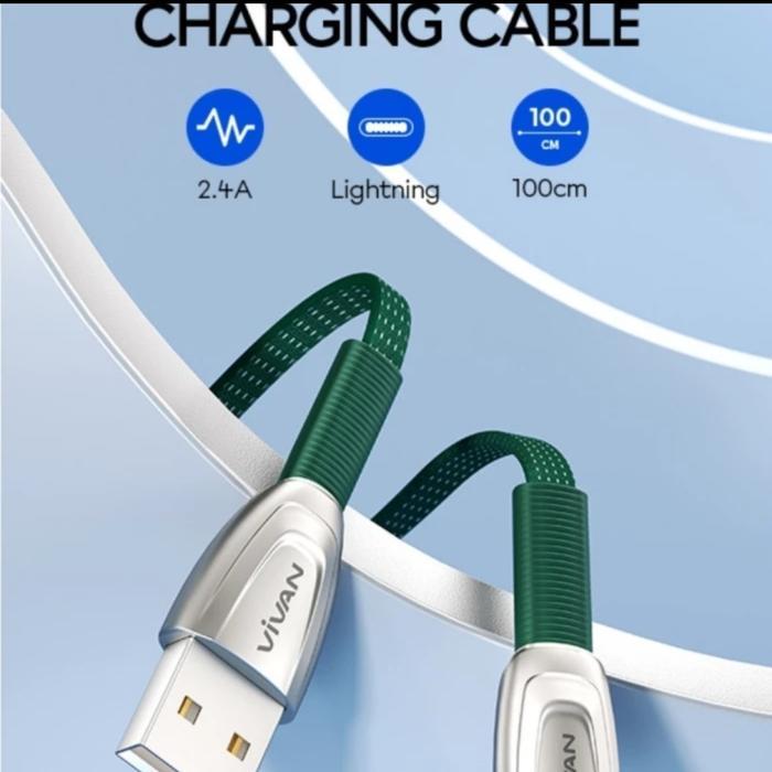 KABEL DATA VIVAN IPHONE FAST CHARGING LIGHTNING VXL100