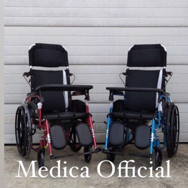 Kursi Roda Multifungsi - Avico Zeus 4in1 Kursi Roda Aluminium - Merah