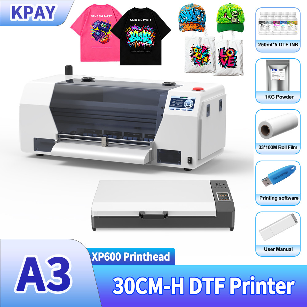 A3+ DTF Printer For Epson XP600 DTF Impresora For T-shirt Printing Machine With Curing Oven A3 DTF