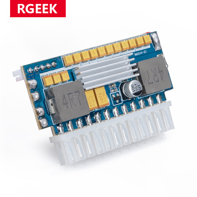 RGEEK 450W 24Pin 12V DC Input Peak 450W Output Realan Mini ITX Pico PSU DC ATX PC Switch DC-DC ATX