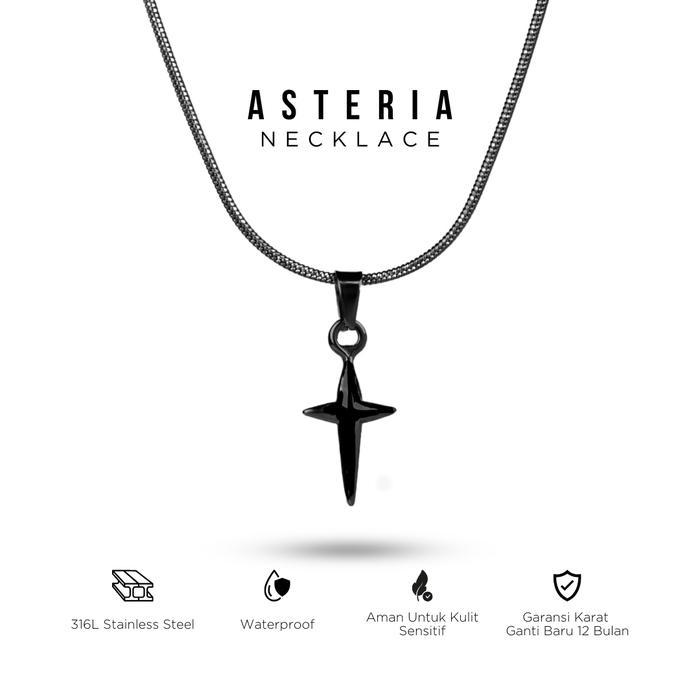 SALE PROJECT NINETYSEVEN - ASTERIA Necklace - Kalung Pria Wanita Anti Karat Premium Kalung Bintang