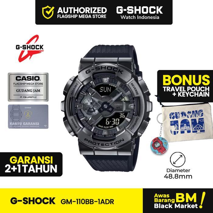 ASLI GM-110BB-1ADR Jam Tangan Pria Cowok Analog Digital Anti Watches GShock GM-110BB GM-110 GM110BB