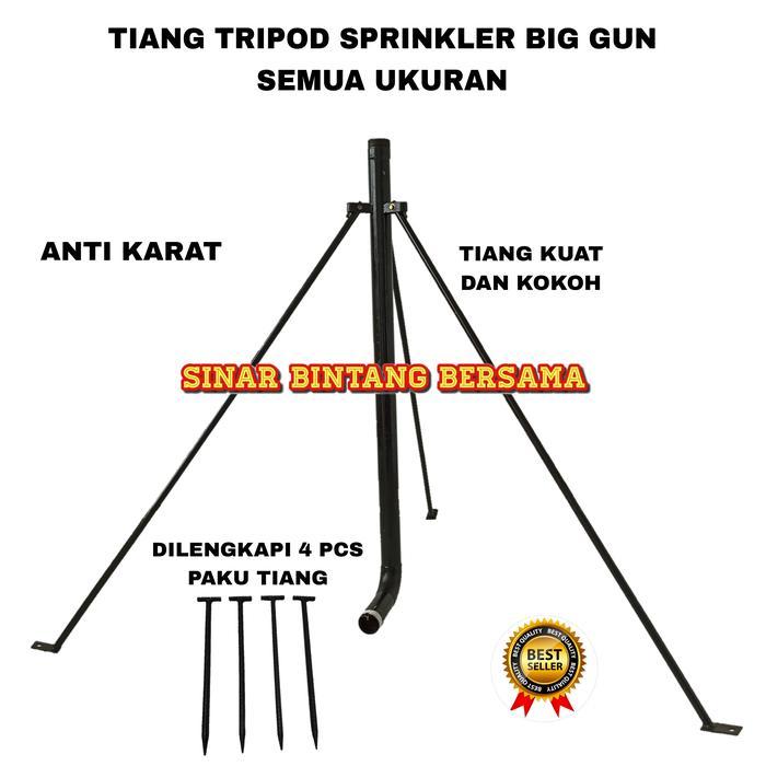 Tiang Tripod Sprinkler Big Gun Kaki 3 Tripod Sprinkler Penyiraman