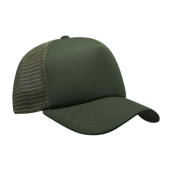 Topi Baseball Pria Snapback Trucker Hijau Army Polos