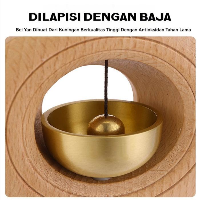 Bel Lonceng Pintu/Bel Pintu Kayu Bel Dekorasi Ramadan Pintu Rumah Magnetik Beech Bel Lonceng Pintu