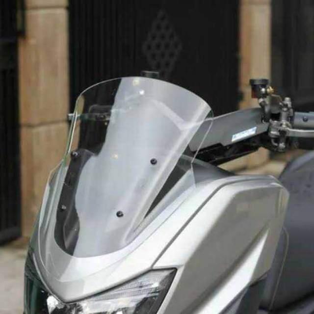 Visor Nmax Old Model Standar Bening Dan Riben - Windshield Tameng N Max 2015-2019 Motor Motorcycle