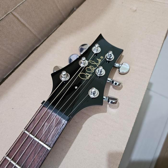 Gitar PRS merah custom pabrikan pickup GNB korea