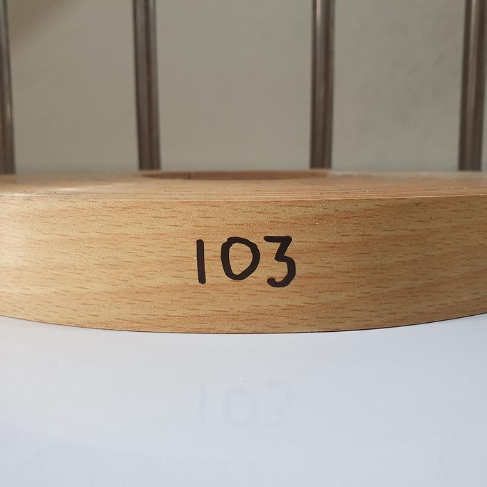 Taco Edging Hpl 103 TEBAL 2mm x LEBAR 34mm Serat Urat Kayu Woodgrain .