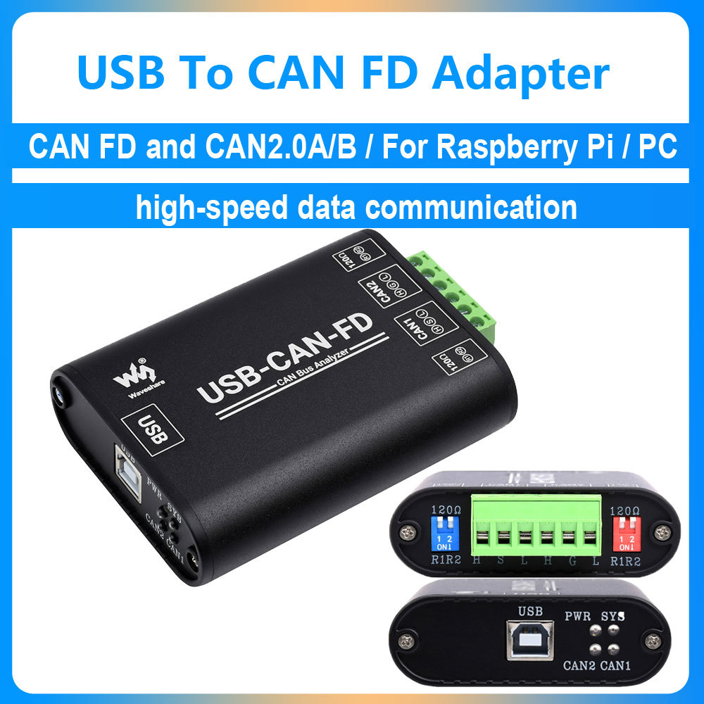 Industrial USB To CAN FD Adapter CAN/CAN FD Bus Data Logic Analyzer CAN/CAN FD Bus Communication