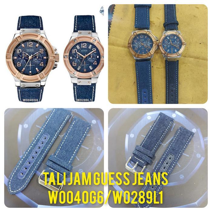 TERLARIS Strap/Tali jam tangan Denim Guess W0040G6/W0289L1 READY STOCK