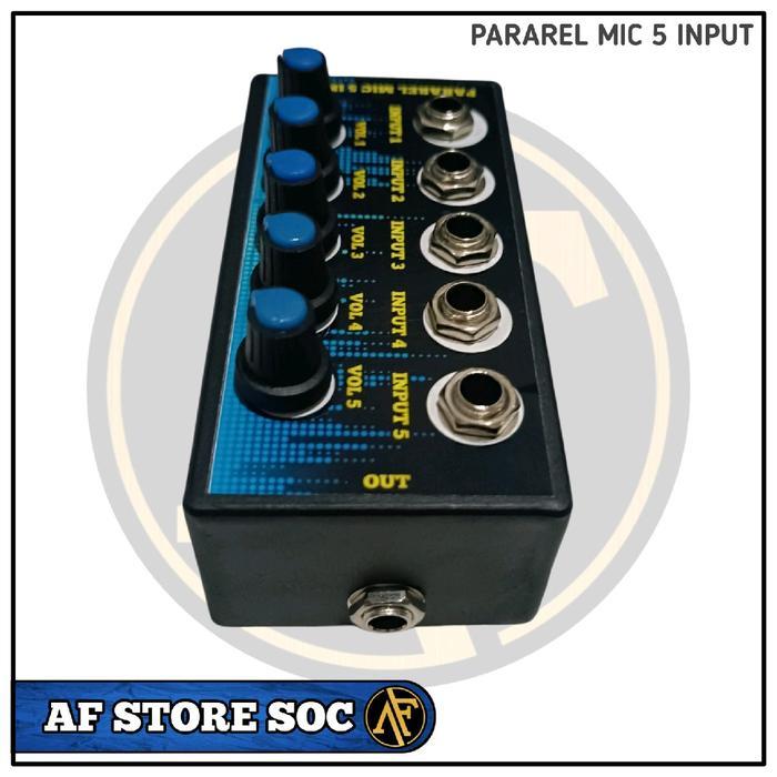 Pararel Mic 5 input, Memperbanyak input Mic, bisa digunakan di Amplifier atau Mixer IS
