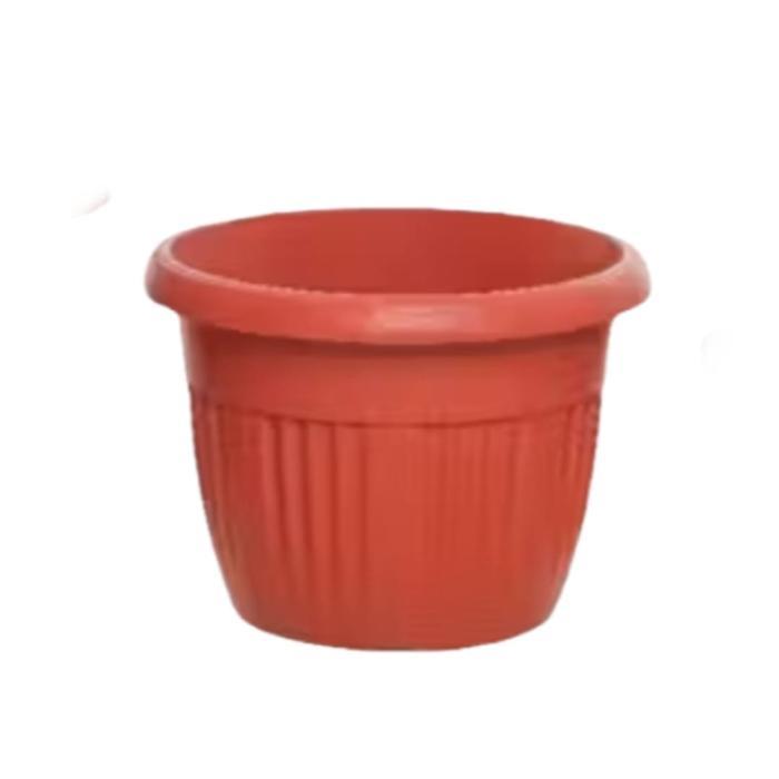 Pot Bunga 30 Merah Bata Pot Tanaman Hias Buah Bunga 30Cm Pot Nkh Warna Merah Diameter 28Cm Tinggi