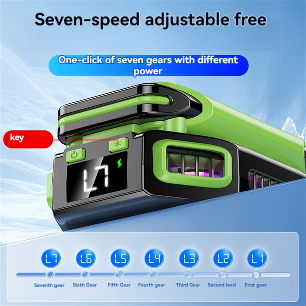 A40I X111 Phone Magnetic Semiconductor Coolng Fan Radiator with 7 Gears Adjustable Game Cooler for