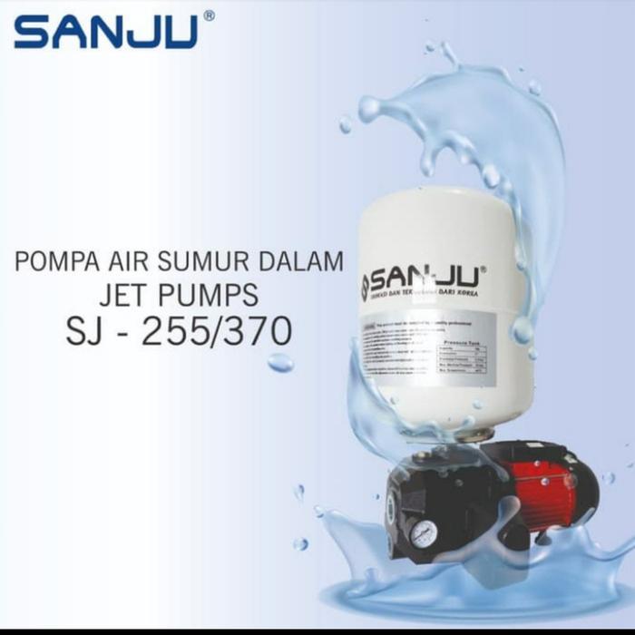 POMPA AIR SUMUR DALAM JET PUMP SANJU SJ 370 + TABUNG 19L OTOMATIS