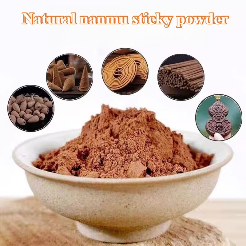 500g Natural Indonesian Nanmu/elm Bark Sticky Powder High Fineness150 Mesh Handmade Tower/coil