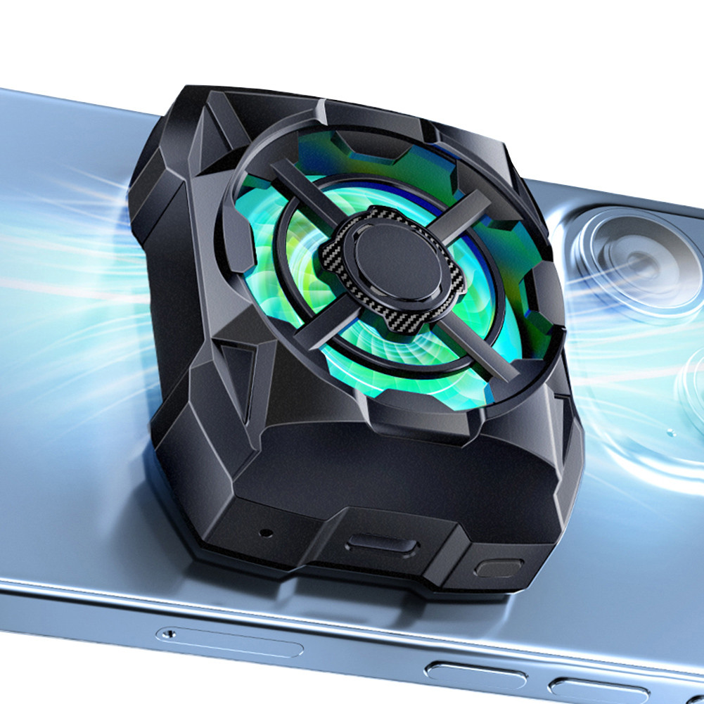 Phone Radiator 3 Speed Magnetic Phone Tablet Cooler Rechargeable Cooling Fan For iPhone 15 14 13 12