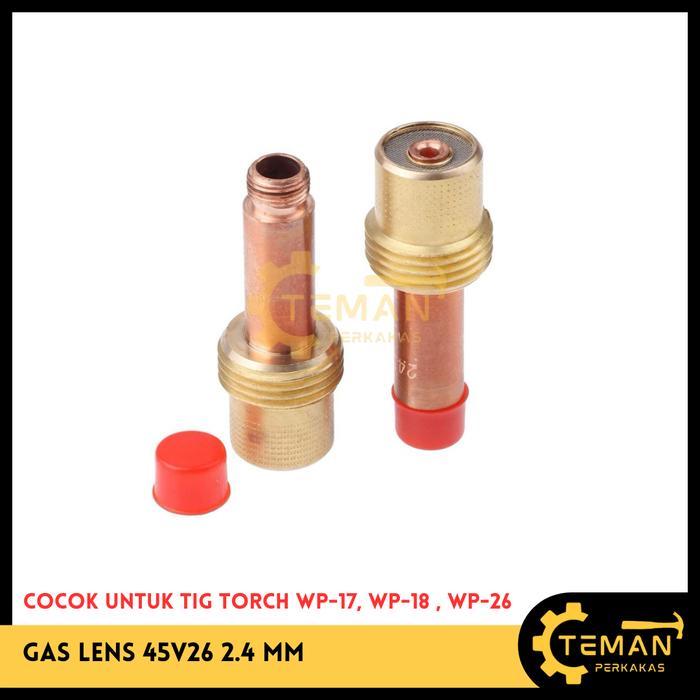 "New" Gas Lens 45V26 / COLLET BODY GAS LENS #2.4 MM ( 45V26 ) WP-17 / 26 /18