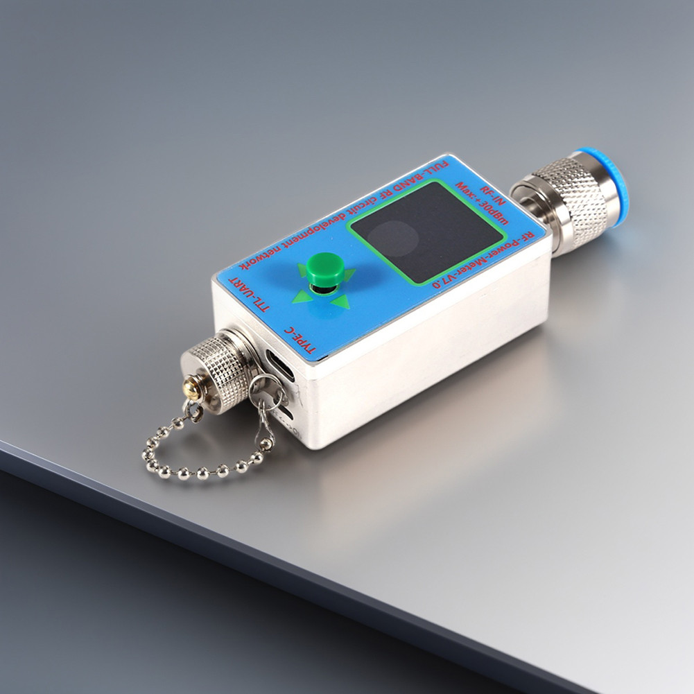 Terbaru V7.0 RF Power Meter 10Ghz RF Power Meter Set 30Dbm Max Input Power Meter Tester N-Type Conne