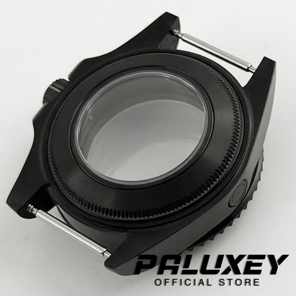 PVD Black 44MM Sapphire Crystal DEEP SEA Homage Big Watch Case Compatible Fit NH35 NH36 NH34 NH38