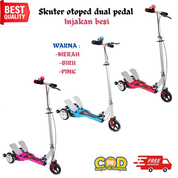 Skuter Dual Pedal / Skuter Genjot / Scooter Otoped