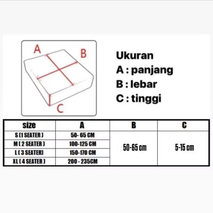 Sarung Dudukan Sofa Bludru Tebal Cober Jok Sofa Elastis Modern