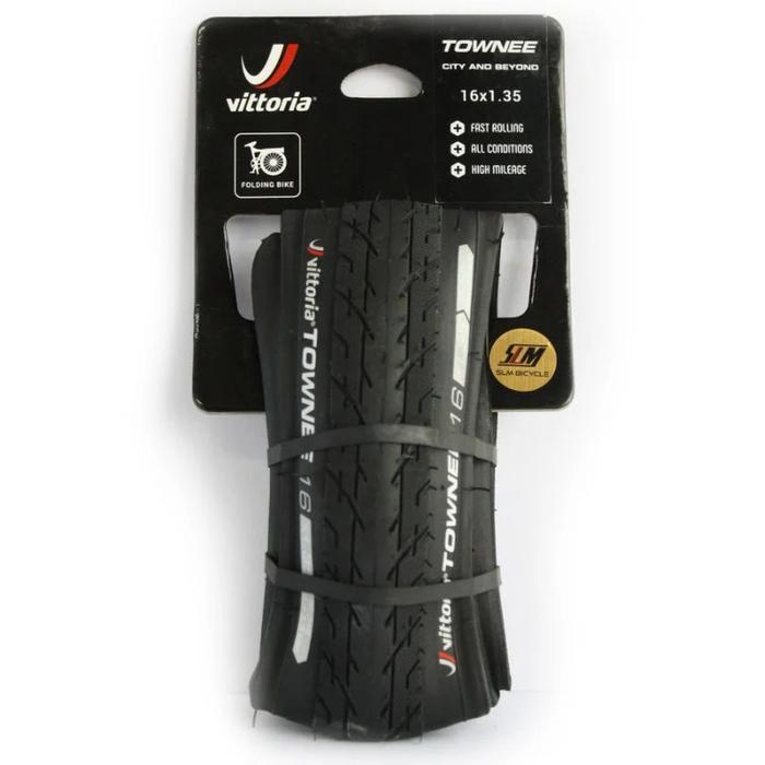 BAN LUAR SEPEDA LIPAT VITTORIA Townee Folding tire BLACK 16x1.35