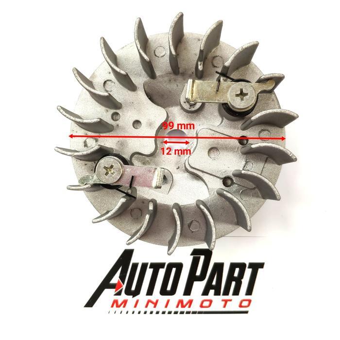 Kipas Magnet Pully Magnet Model Baru Mini Gp Mini Trail Mini Atv 49Cc Murah
