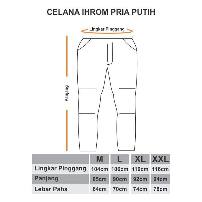 CELANA IHRAM LAKI LAKI/BAJU IHRAM/KAIN IHRAM/PERLENGKAPAN HAJI UMROH
