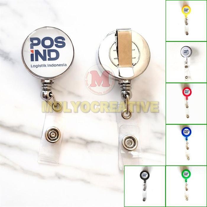 ID Card Yoyo POS IND Gantungan ID Card Holder Logo Baru Pos Indonesia