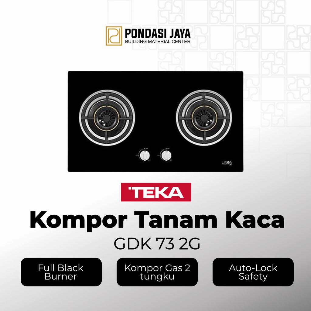 Kompor Teka Built In Glass Hob GDK 73 2G – Kompor Tanam 2 Tungku