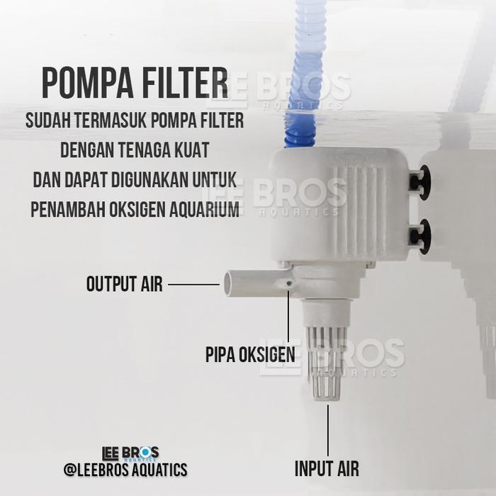 TOP FILTER BOX AQUARIUM / BOX FILTER AQUARIUM / FILTER ATAS / POMPA FILTER AQUARIUM / TOP FILTER