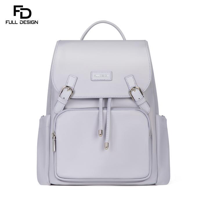 FULL DESIGN Song Wanita Tas Ransel Wanita Anti Air Laptop 13.3 Inci Backpack