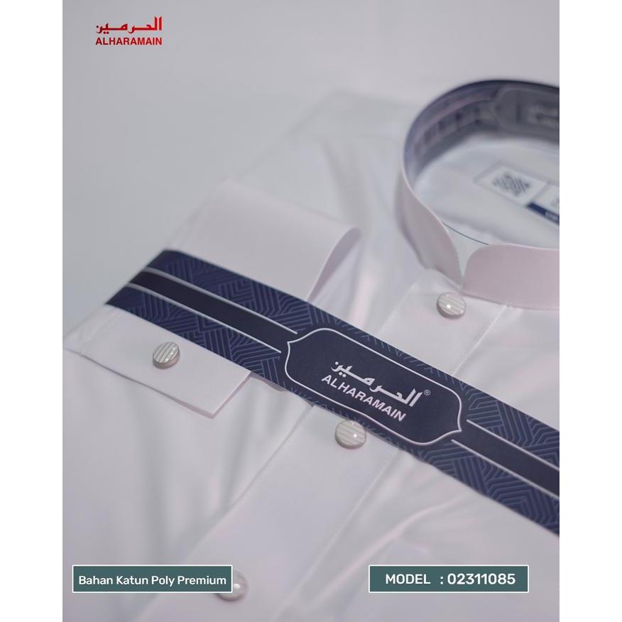Promo Al Haramain Series Slimfit Polyester Katun Thobe Hamzah Jubah / Gamis Pria Dewasa (1085) Putih