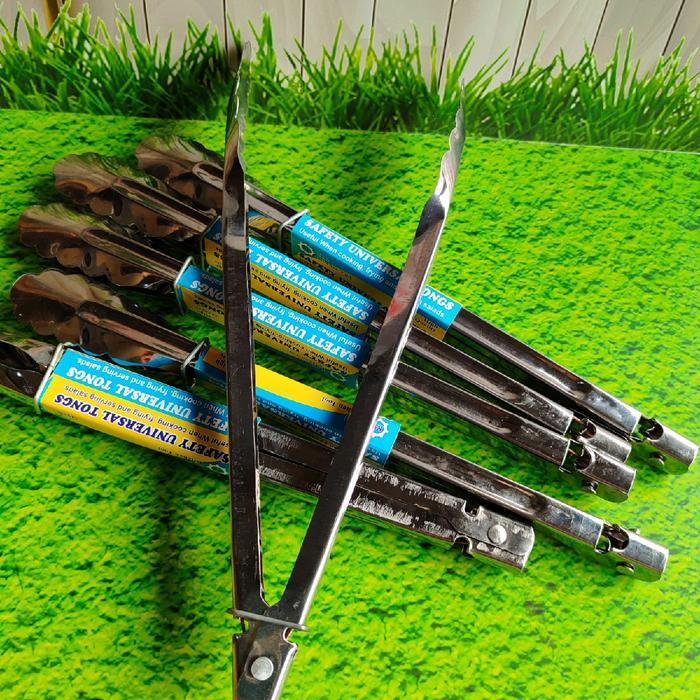 Jepitan Makanan Capitan Gorengan Tahan Panas Pencapit Makanan Stainless Kitchenware