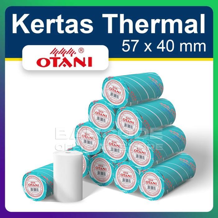 ( 1 Pack ) Kertas Printer Bluetooth 58 x 40 - Struk Thermal OTANI Biru
