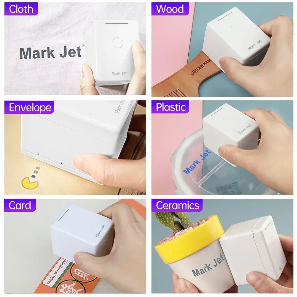 Mark Jet Mini Color Printer Portable Handheld Inkjet Printer Pvc Plastic Mobile Printer Printing